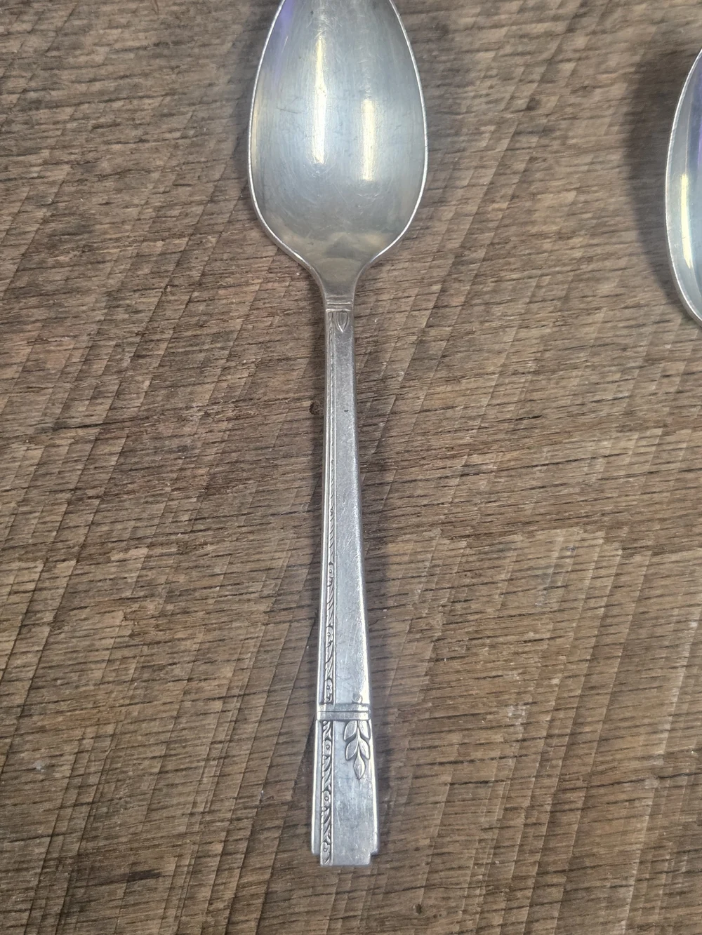 Vintage Oneida Prestige Grenoble Silverplate 4 Dessert Spoons ~ Bin RR